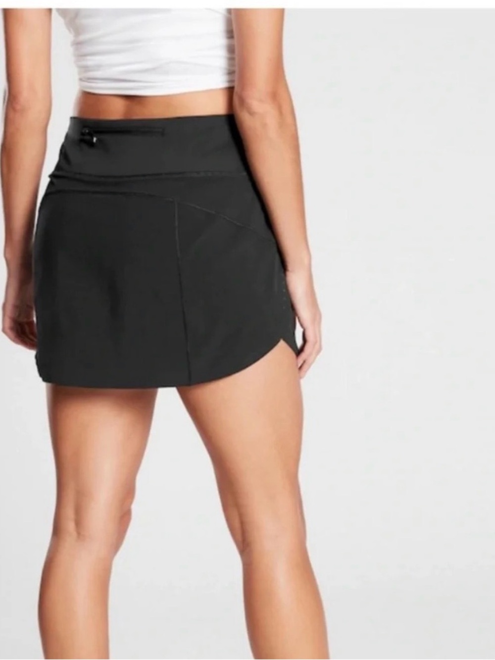 Athleta Run With It 14" Skort Women's Large Black Athletic Running Golf Tennis - Picture 2 of 9